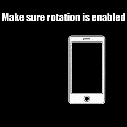 Please rotate your device